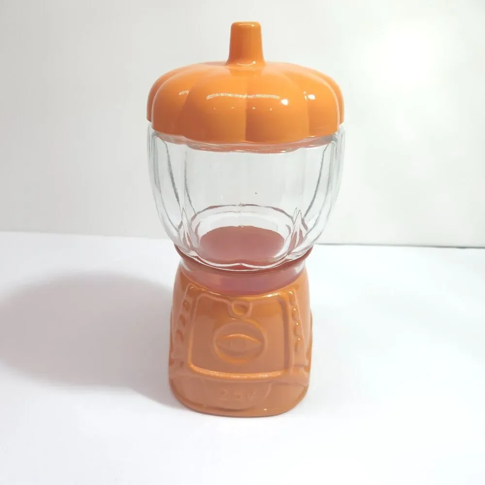 Target Bullseye Playground Pumpkin Gumball Machine Candy Jar Halloween Decor